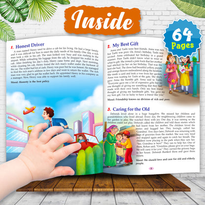 121 Moral Value Stories | Illustrated Bedtime Story Book for Kids