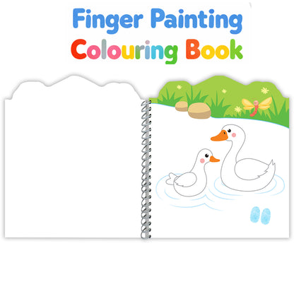 Farm Finger Painting & Colouring Fun | Finger Painting & Coloring Activity Book for Kids | Creative Art & Craft Kit