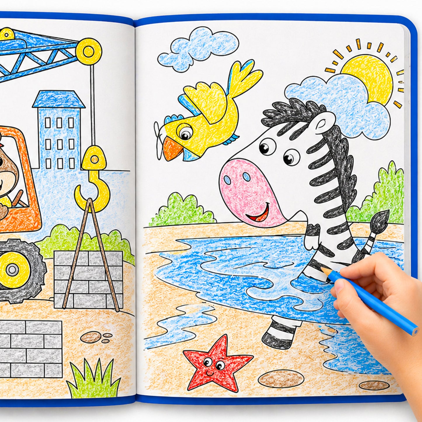 Jumbo Colouring Book 5 | Activity Coloring Book for Kids Aged 3 to 6 Years