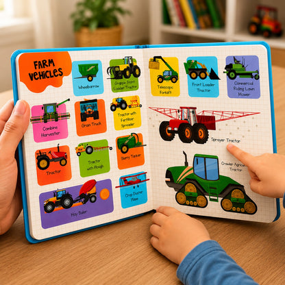 Journey with Transport – Picture Dictionary | Vehicles & Early Learning Board Book for Kids