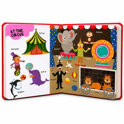 In the City – Picture Dictionary | First Words & Early Learning Board Book for Kids