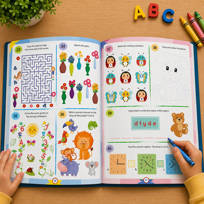 Brain Booster Activity Book (Age 5+) | Educational Puzzle & Logic Activity Book for Kids
