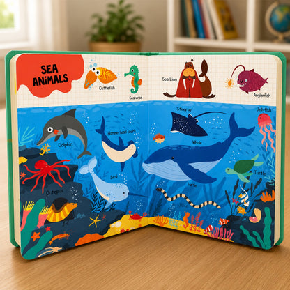 The World of Animals – Picture Dictionary | Animal & Early Learning Board Book for Kids