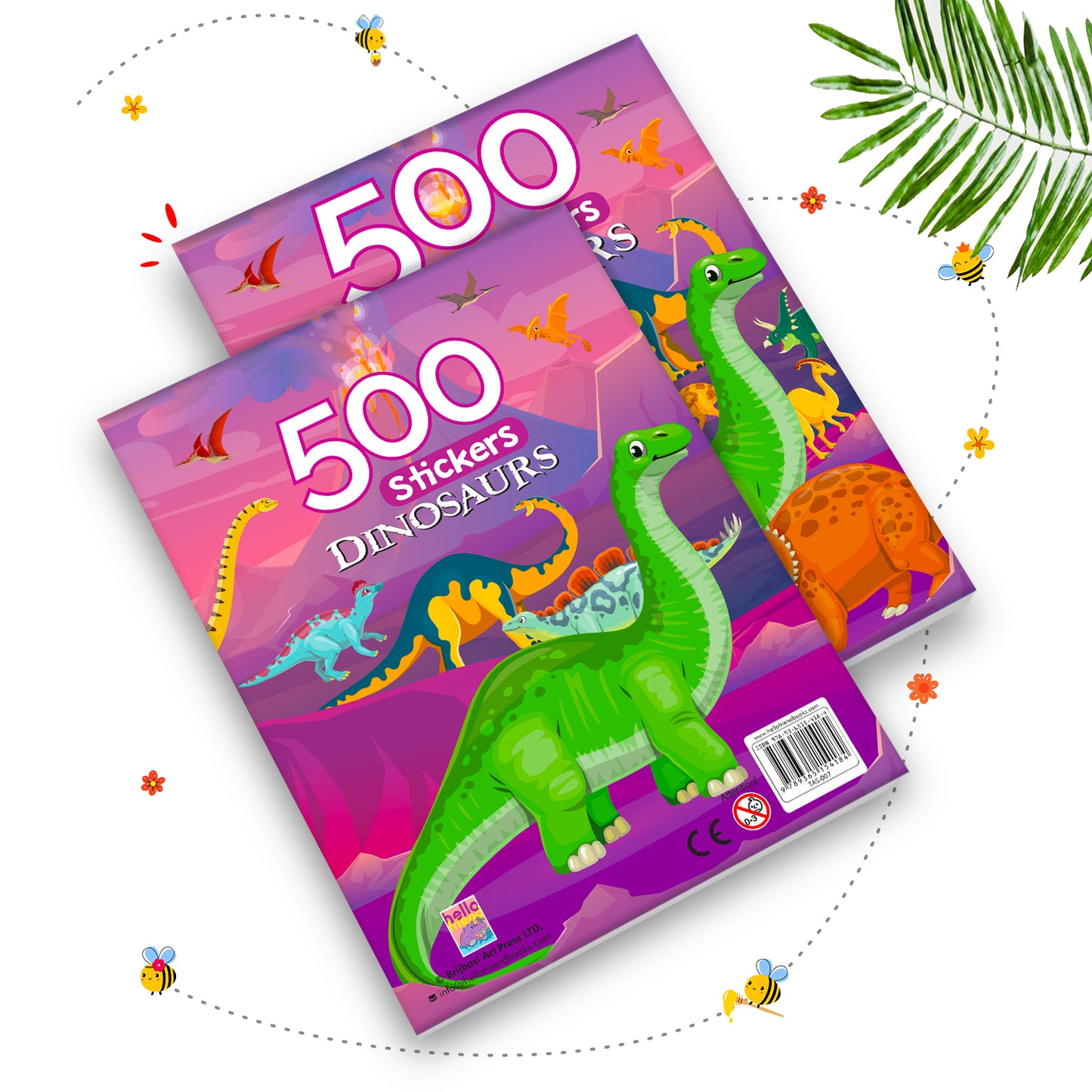 500 Dinosaur Stickers Book | Mega Sticker Activity Book for Kids | Creative Play & Fun Learning