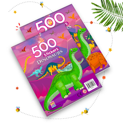 500 Dinosaur Stickers Book | Mega Sticker Activity Book for Kids | Creative Play & Fun Learning