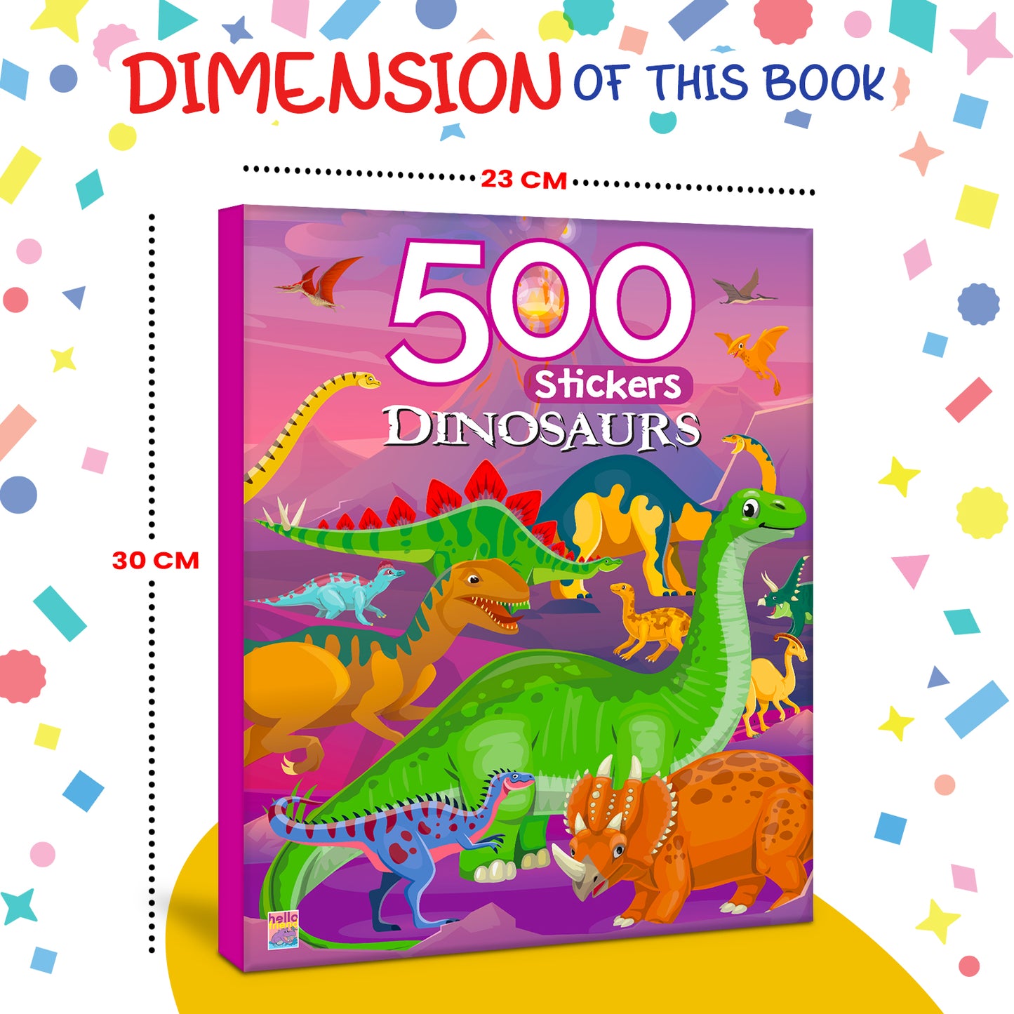 500 Dinosaur Stickers Book | Mega Sticker Activity Book for Kids | Creative Play & Fun Learning