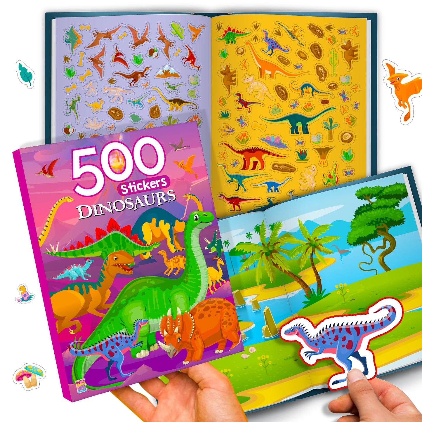 500 Dinosaur Stickers Book | Mega Sticker Activity Book for Kids | Creative Play & Fun Learning