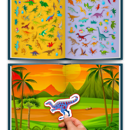 500 Dinosaur Stickers Book | Mega Sticker Activity Book for Kids | Creative Play & Fun Learning