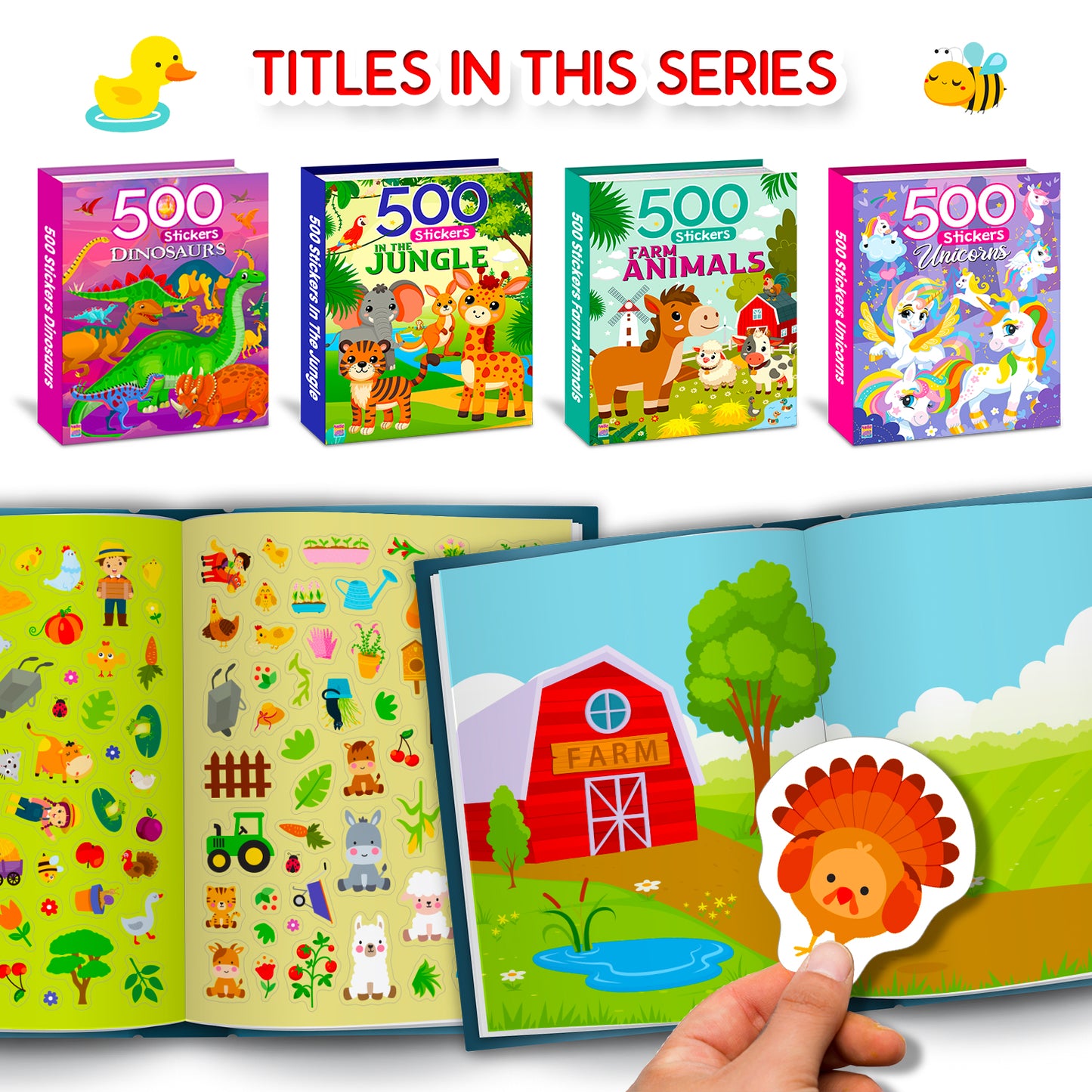 My First 500 Farm Animals Sticker Activity Book | Fun Sticker Book for Kids