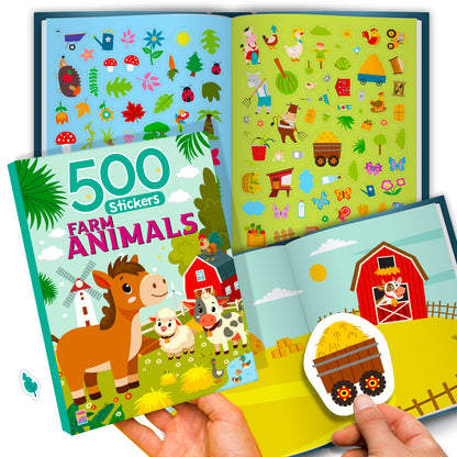 My First 500 Farm Animals Sticker Activity Book | Fun Sticker Book for Kids