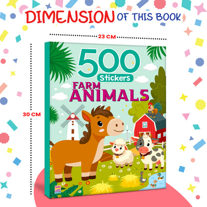 My First 500 Farm Animals Sticker Activity Book | Fun Sticker Book for Kids