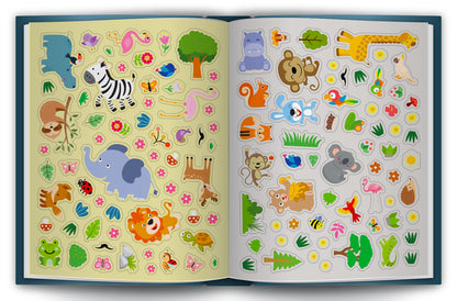 500 Jungle Stickers Book | Mega Sticker Activity Book for Kids | Creative Play & Fun Learning