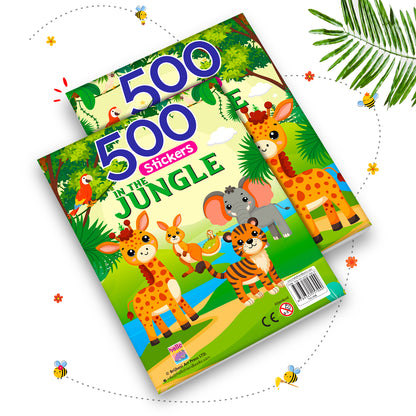 500 Jungle Stickers Book | Mega Sticker Activity Book for Kids | Creative Play & Fun Learning
