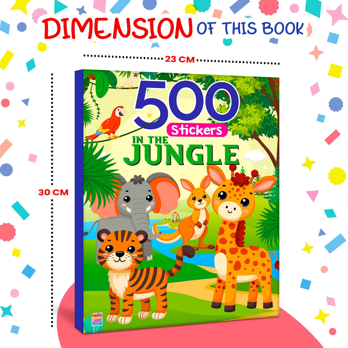 500 Jungle Stickers Book | Mega Sticker Activity Book for Kids | Creative Play & Fun Learning