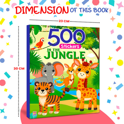 500 Jungle Stickers Book | Mega Sticker Activity Book for Kids | Creative Play & Fun Learning