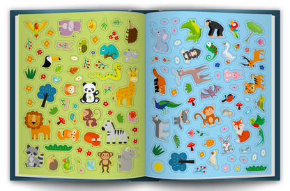 500 Jungle Stickers Book | Mega Sticker Activity Book for Kids | Creative Play & Fun Learning