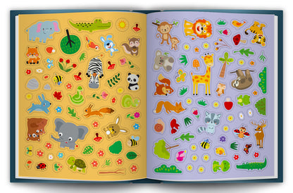 500 Jungle Stickers Book | Mega Sticker Activity Book for Kids | Creative Play & Fun Learning