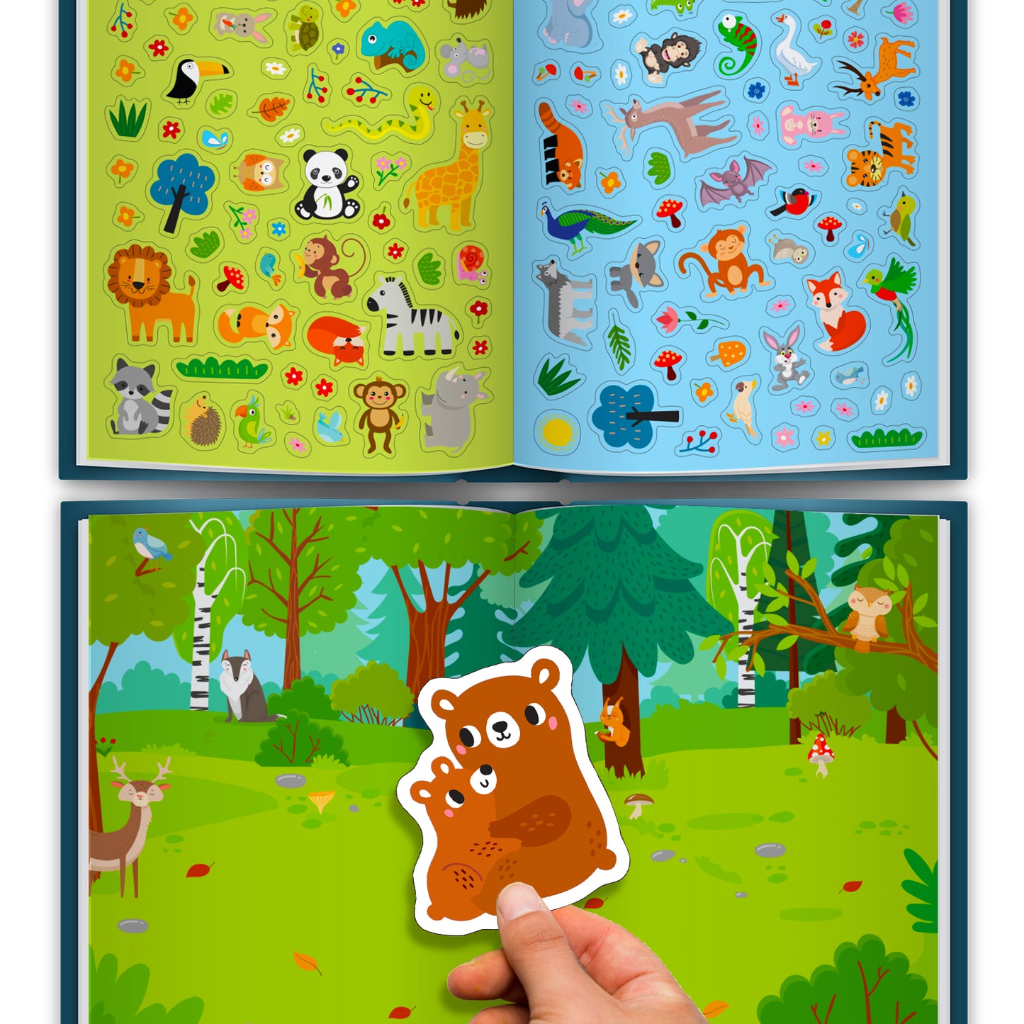 500 Jungle Stickers Book | Mega Sticker Activity Book for Kids | Creative Play & Fun Learning