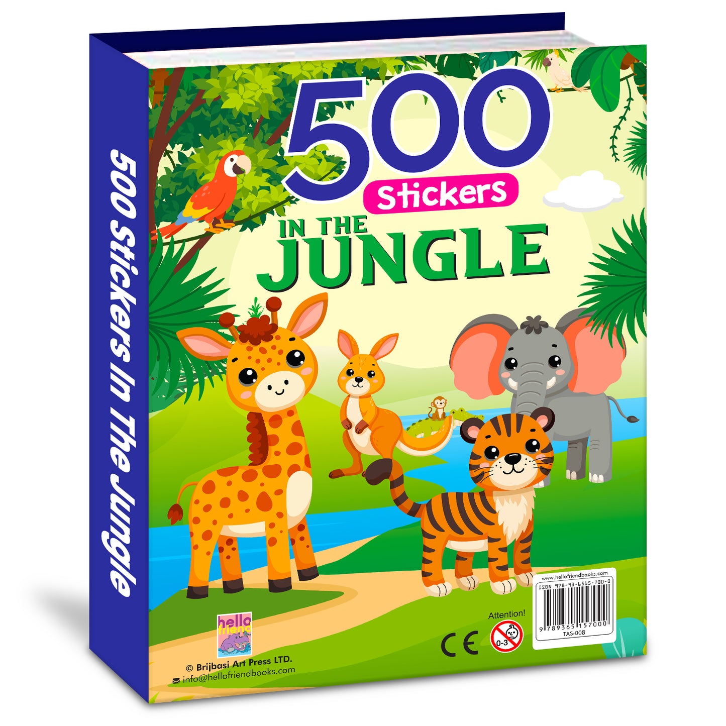 500 Jungle Stickers Book | Mega Sticker Activity Book for Kids | Creative Play & Fun Learning