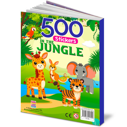 500 Jungle Stickers Book | Mega Sticker Activity Book for Kids | Creative Play & Fun Learning