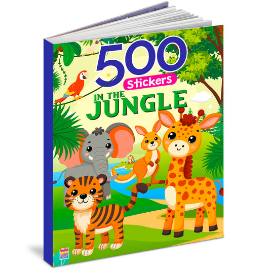 500 Jungle Stickers Book | Mega Sticker Activity Book for Kids | Creative Play & Fun Learning
