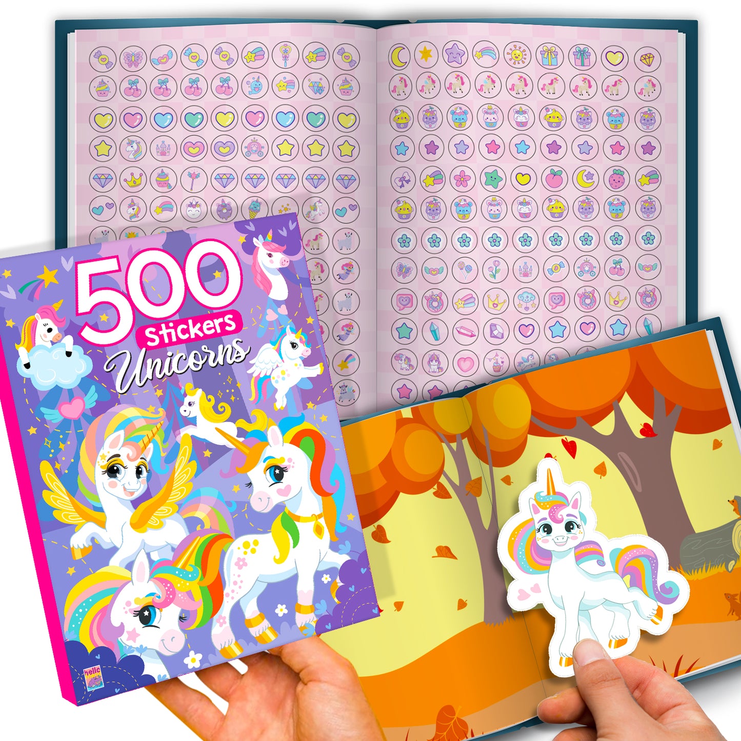 500 Unicorn Stickers Book | Mega Sticker Activity Book for Kids | Creative Play & Fun Learning