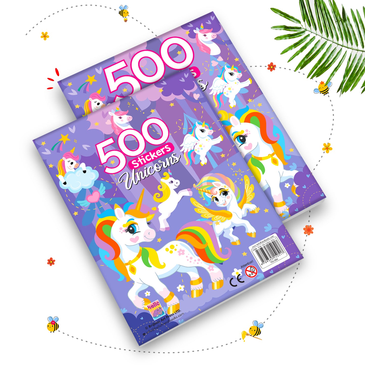 500 Unicorn Stickers Book | Mega Sticker Activity Book for Kids | Creative Play & Fun Learning