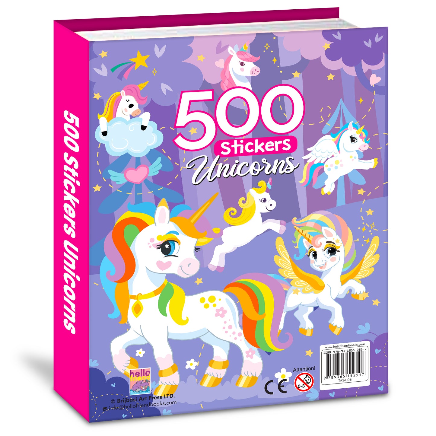 500 Unicorn Stickers Book | Mega Sticker Activity Book for Kids | Creative Play & Fun Learning