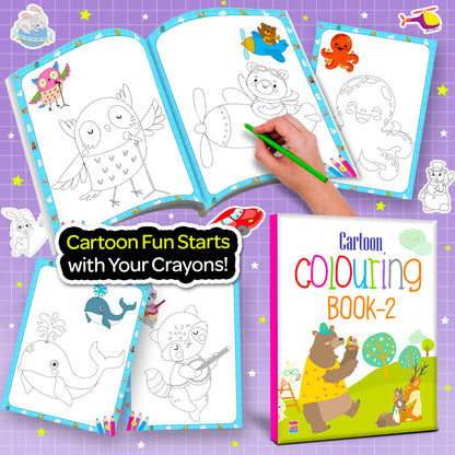 Cartoon for Kids 5 Books Set | Fun Activity & Colouring Book Collection for Kids