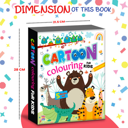 Cartoon for Kids 5 Books Set | Fun Activity & Colouring Book Collection for Kids