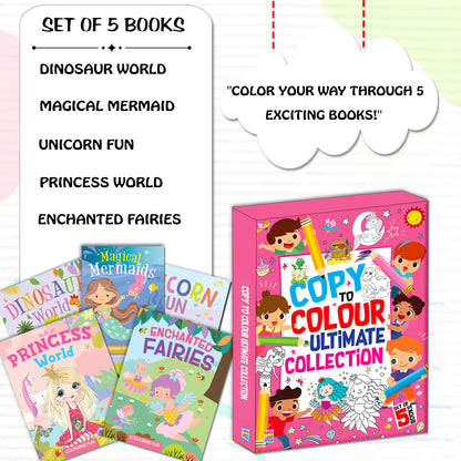 Copy to Colour Ultimate Collection | Ultimate Copy & Color Activity Book Collection for Kids