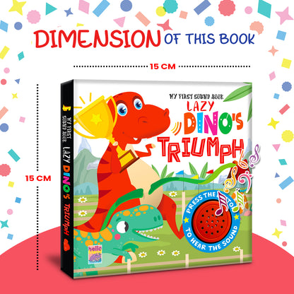 Lazy Dinosaur Trump Sound Book | Single Sound Board Book for Kids