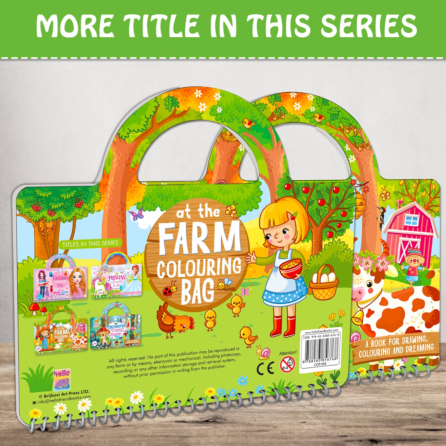At the Farm Colouring Bag | Farm Coloring & Creative Activity Kit for Kids