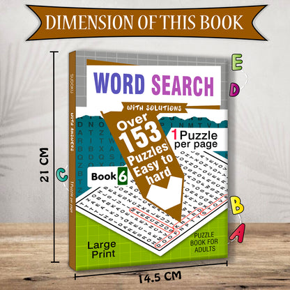 Word Search Puzzles Book 6 with Solutions - More Titles in Series