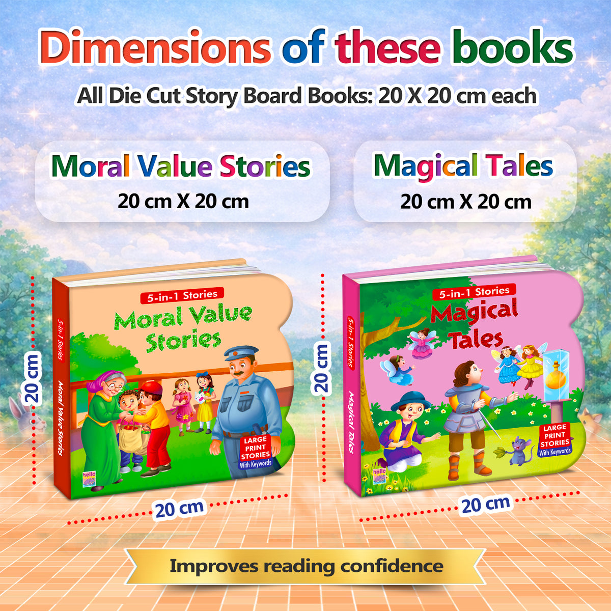 Moral Value Stories + Magical Tales | 2-Book Story Combo for Kids 3+