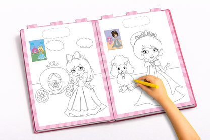 Copy to Colour – Princess | Princess Copy & Color Activity Book for Kids | Magical Coloring Book