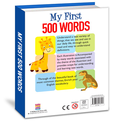 My First 500 Words | Picture Knowledge Book for Kids | Early Learning Vocabulary Book