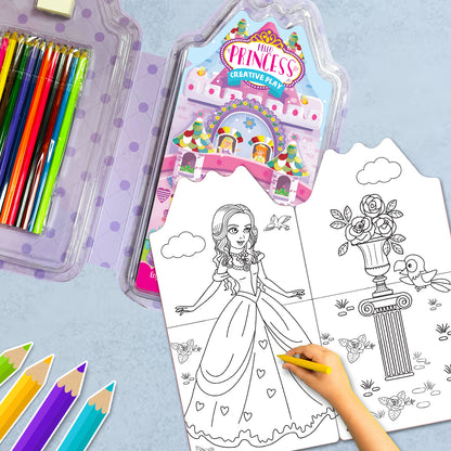 Hello Princess Colouring Kit | Princess Coloring & Creative Activity Kit for Kids | Magical Art & Learning Kit