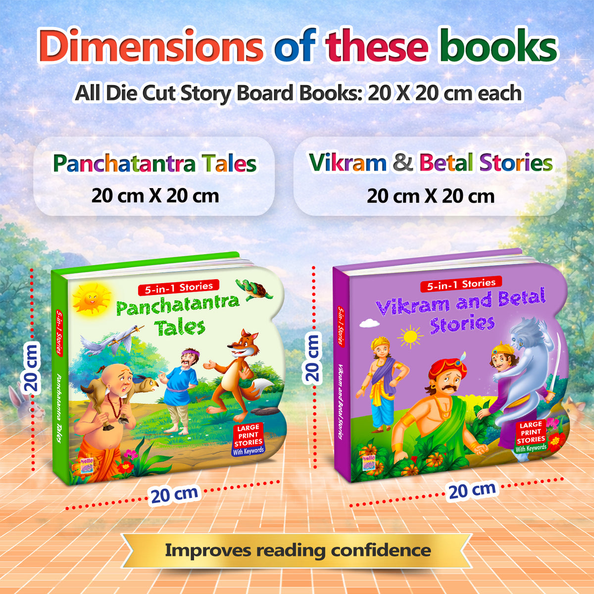 Vikram & Betal + Panchatantra Tales | 2-Book Story Combo for Kids 3+
