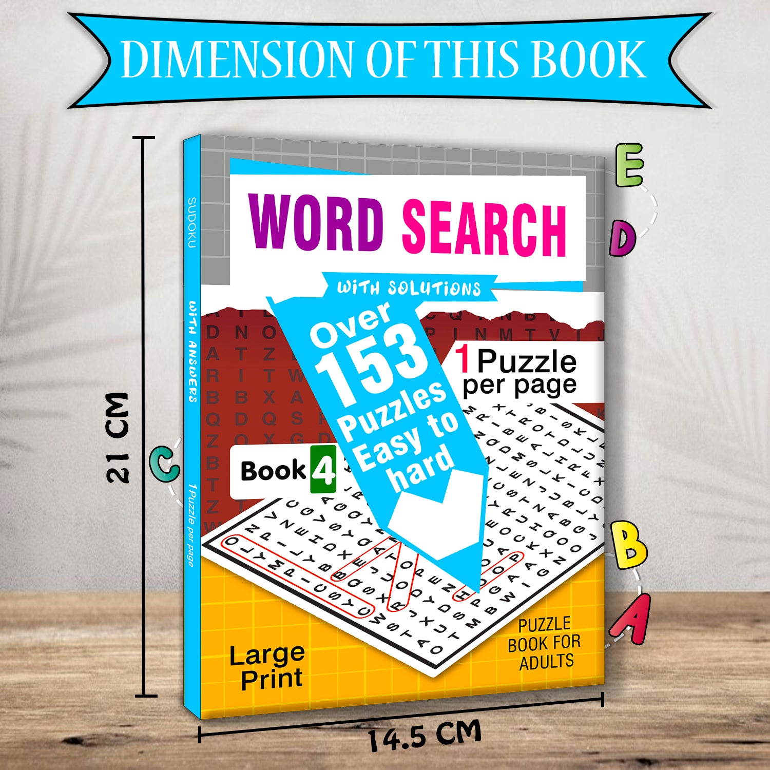Word Search Puzzles Book 4 with Solutions - More Titles in Series