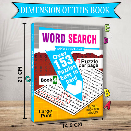 Word Search Puzzles Book 4 with Solutions - More Titles in Series