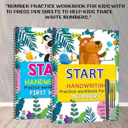 Start handwriting workbook number book
