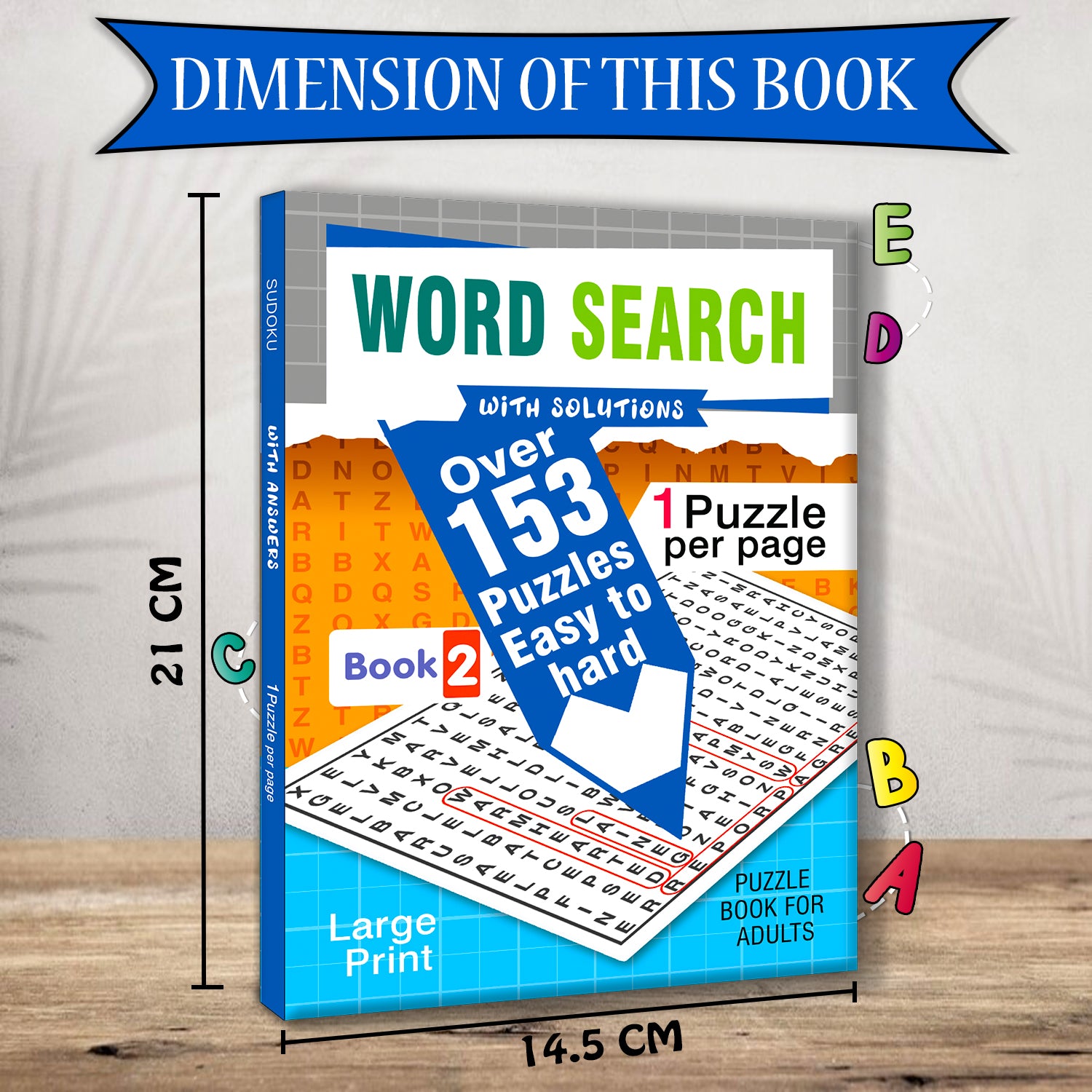 Word Search Puzzles Book 2 with Solutions - More Titles in Series