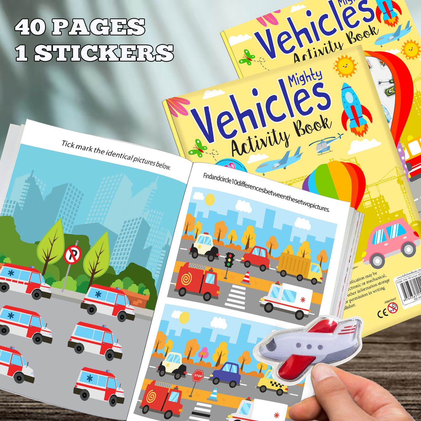 My First Mighty Vehicles Sticker Activity Book | Fun Sticker & Colouring Book for Kids