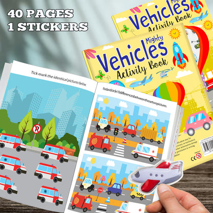 My First Mighty Vehicles Sticker Activity Book | Fun Sticker & Colouring Book for Kids