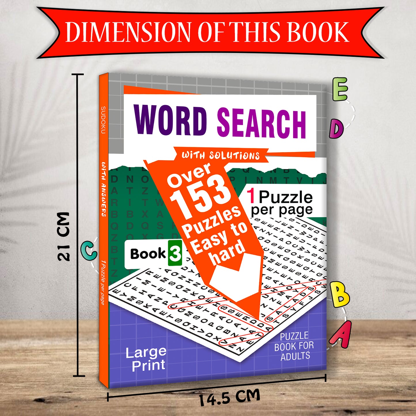 Word Search Puzzles Book 3 with Solutions - More Titles in Series
