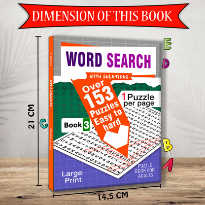 Word Search Puzzles Book 3 with Solutions - More Titles in Series