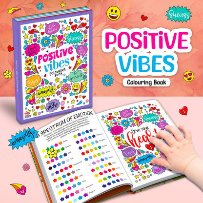 Positive Vibes Motivation Creative Coloring Book for Calmness and Stress Relief