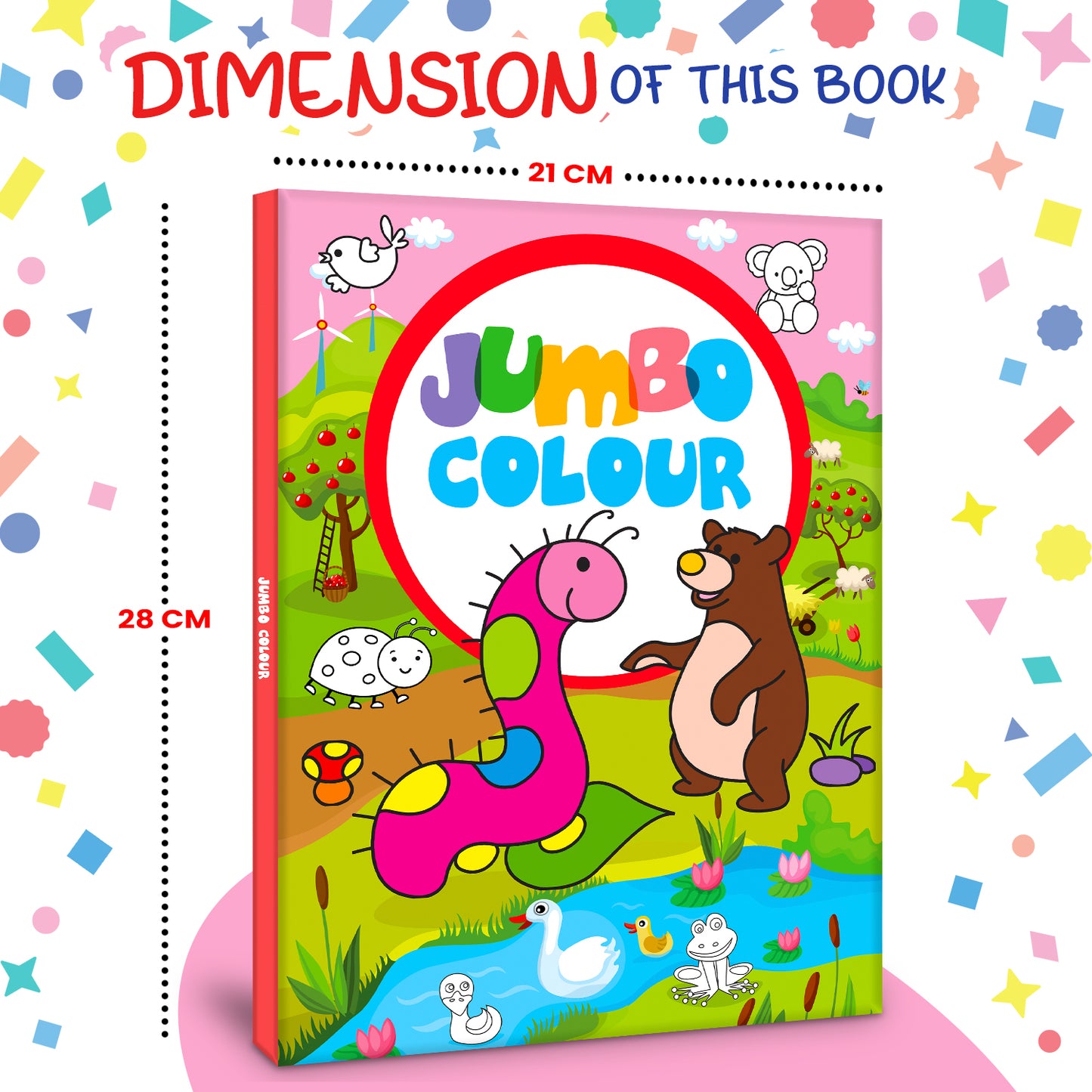 Jumbo Color – Wild Animals | Jumbo Coloring Book for Kids | Big Animal Coloring Activity Book