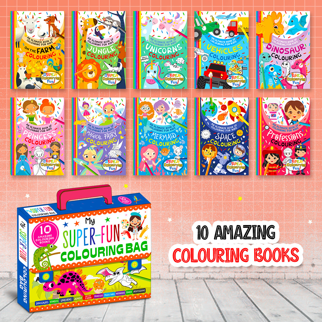 My Super Fun Colouring Bag | Learning Activity Kit for Kids | Creative Colouring & DIY Set